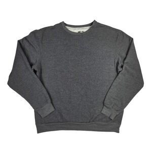 Cascade Sport Mens Large Charcoal Gray Heather Crewneck Fleece Sweatshirt L